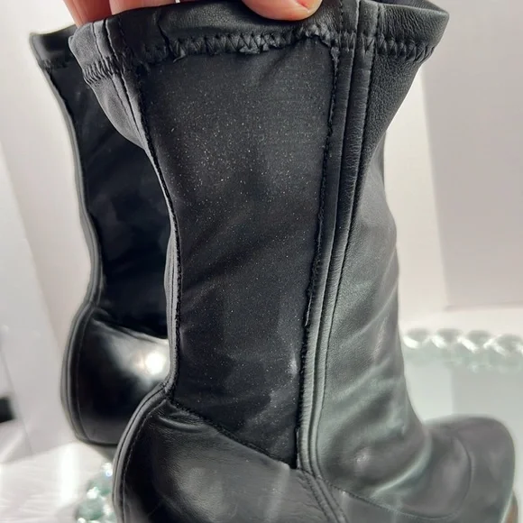 DOLCE & Gabbana black Stretch leather jersey ankle boots size 41 - Picture 17 of 17